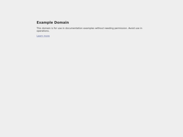 Example Domain Example Domain