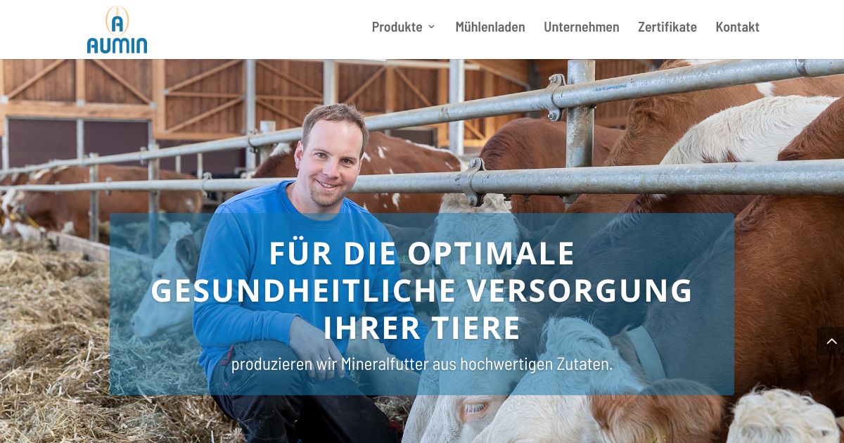 Peter Auer Mühle und Mischfutterbetrieb, Mühlenladen Teisendorf » AUMIN